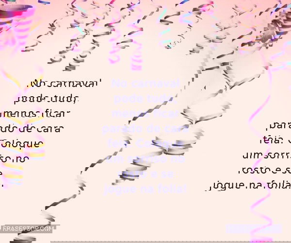frases de carnaval para legenda de reels