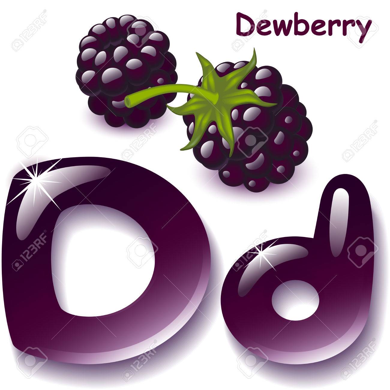 lista de frutas em inglês com D
