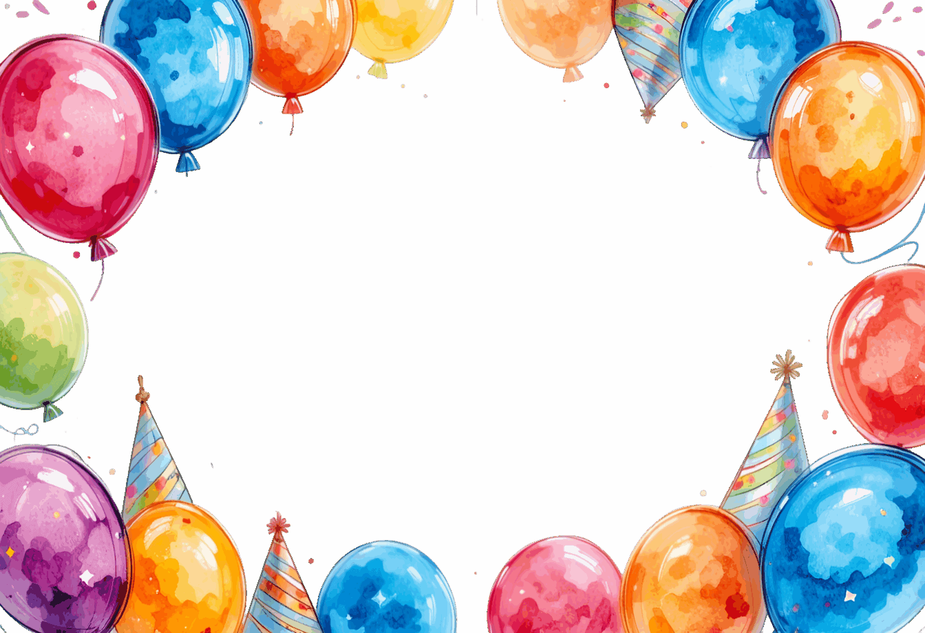 fundo de aniversário com confetes