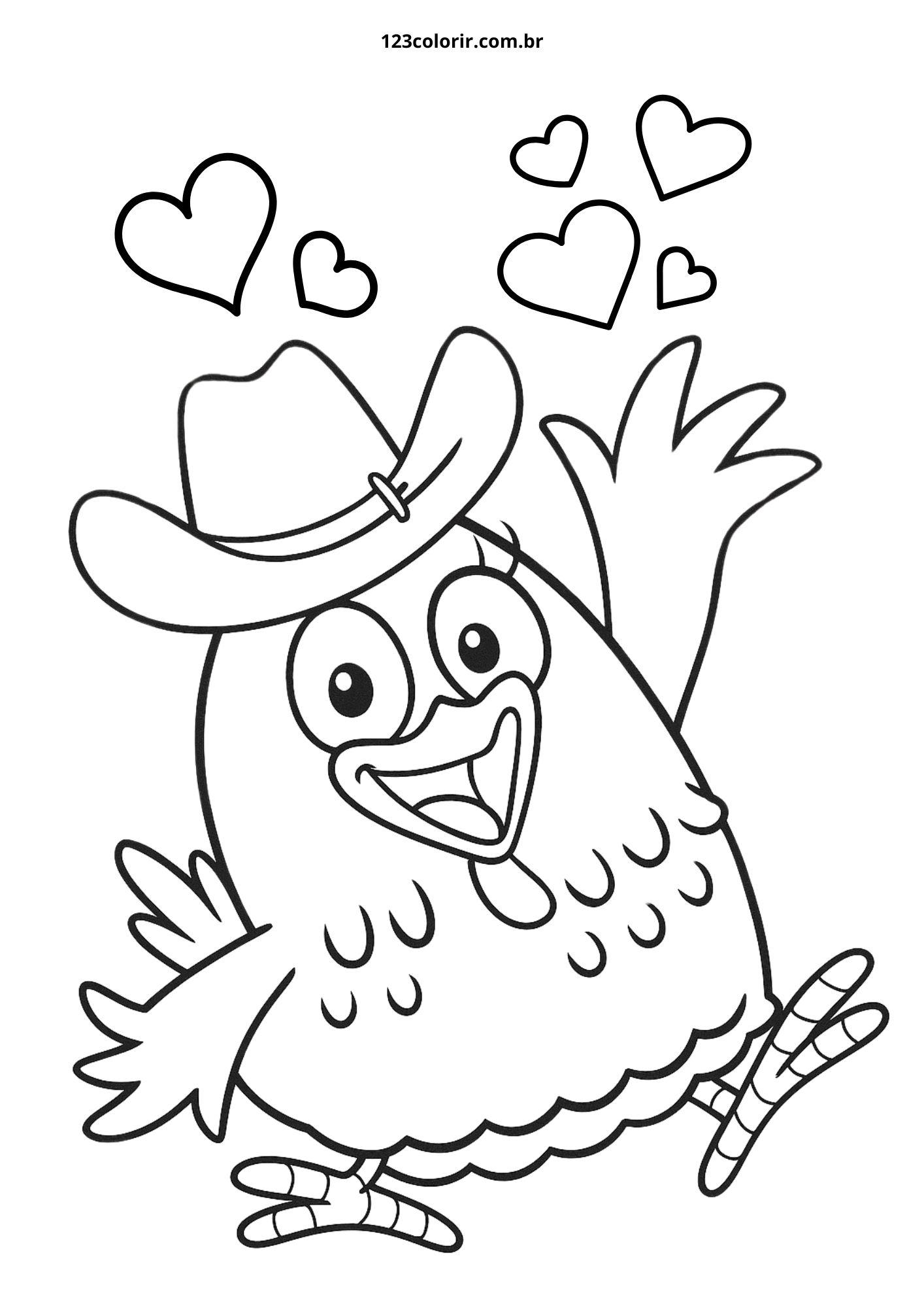 desenhos da Galinha Pintadinha para imprimir