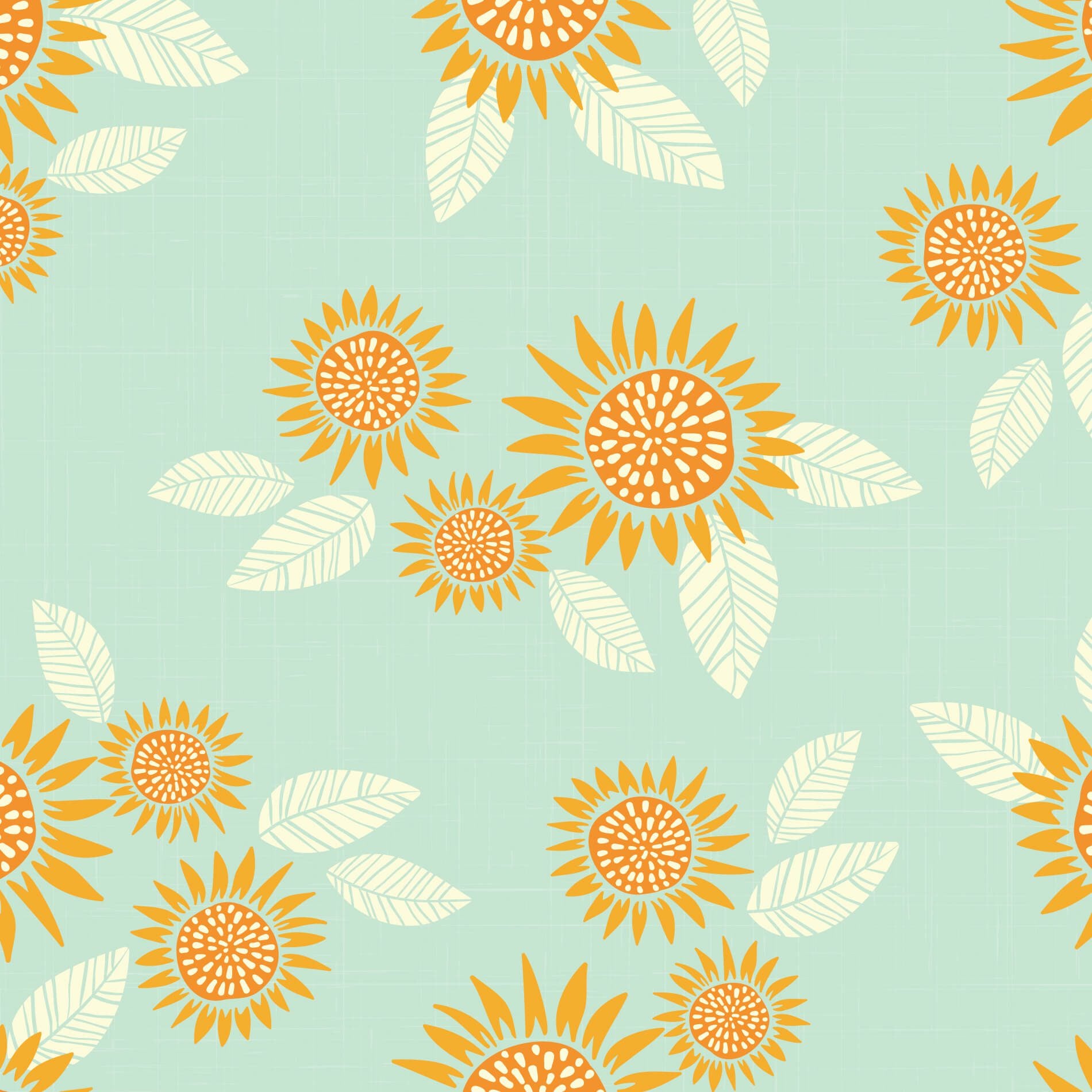 Papel de parede de girassol poá
