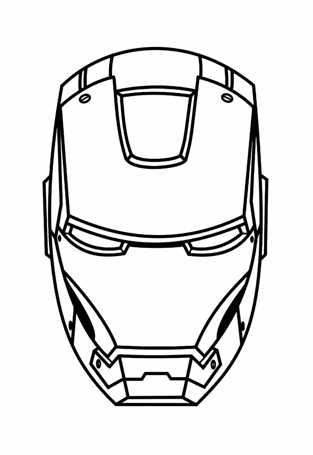 homem de ferro armadura para colorir