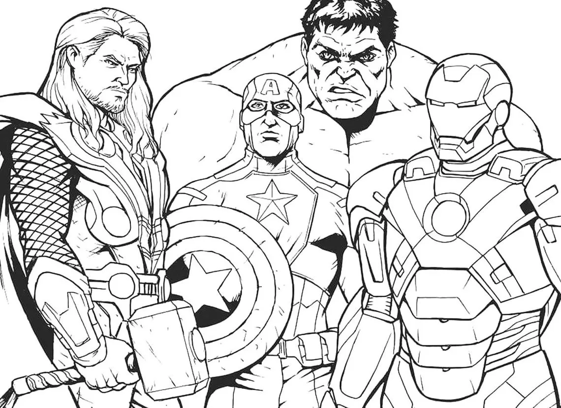 homem de ferro para colorir simples