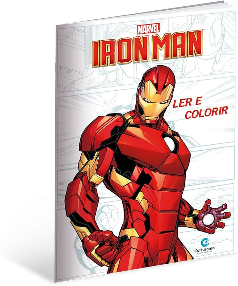 tony stark para colorir