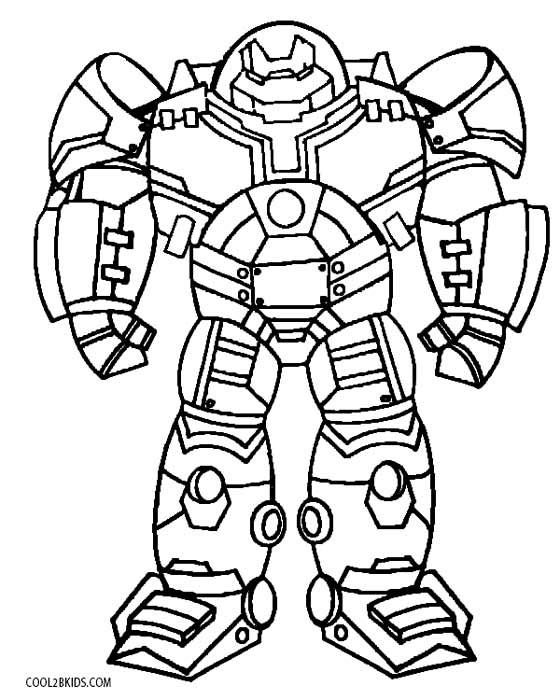 homem de ferro para colorir infantil