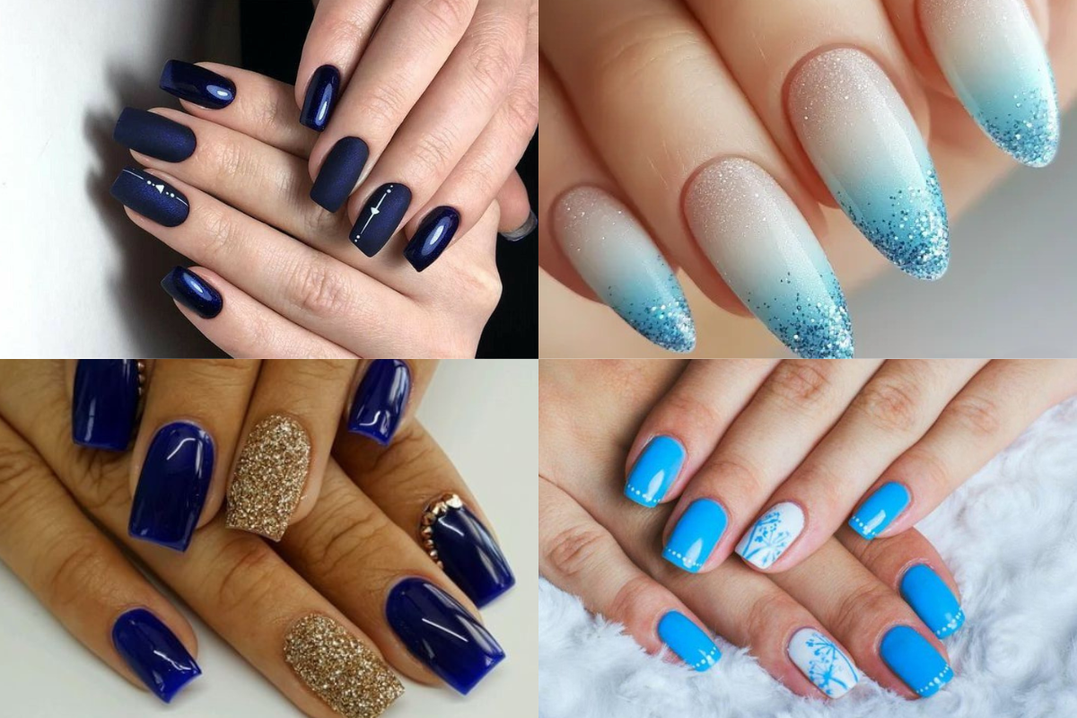 esmaltes azul royal vs azul cobalto