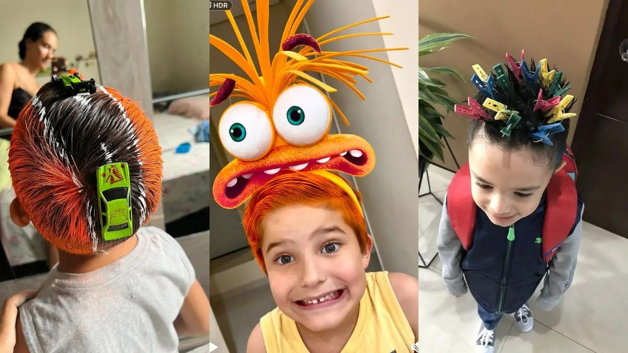 cabelo maluco fácil menino