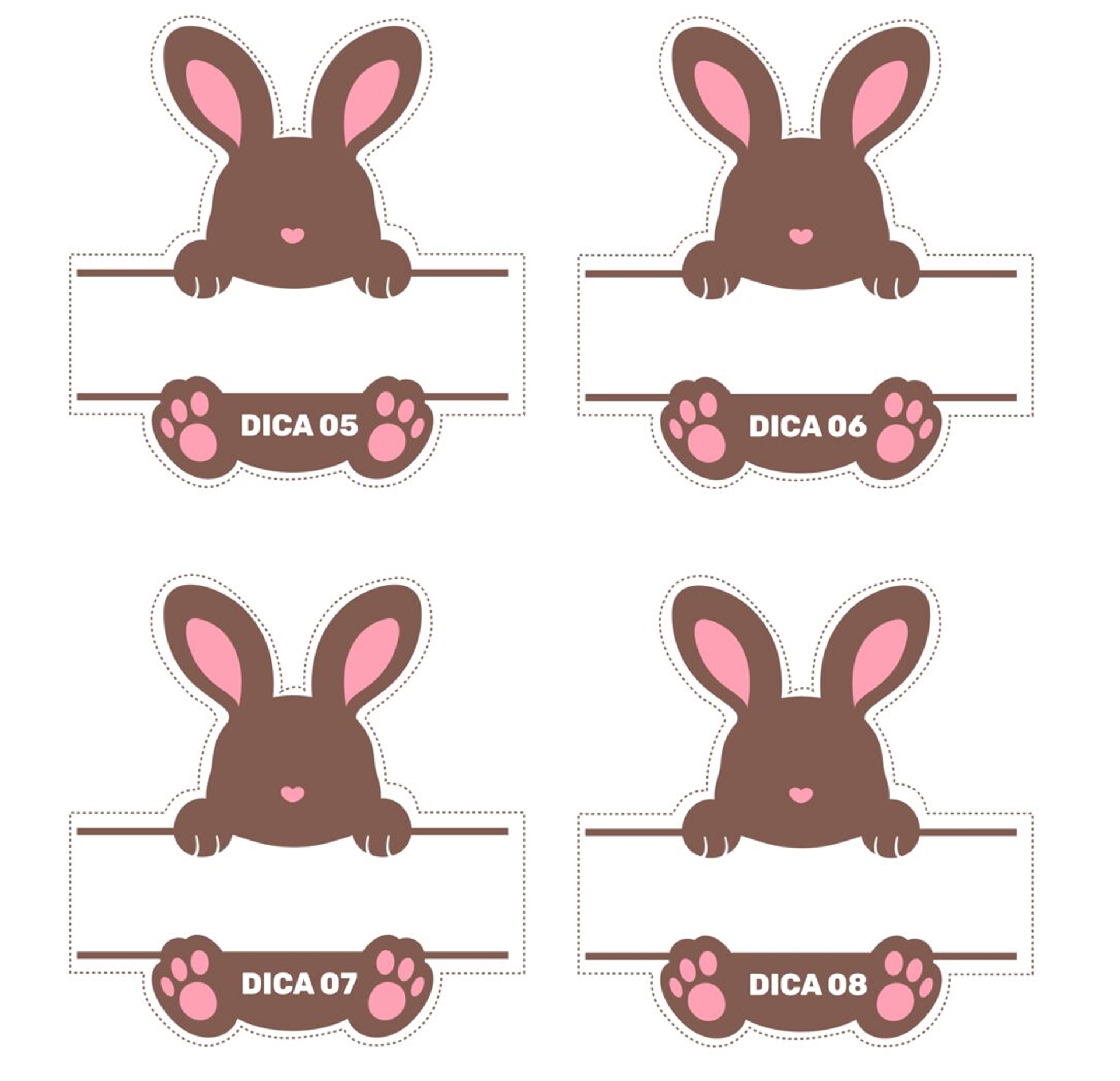 ideias criativas para caça aos ovos de pascoa