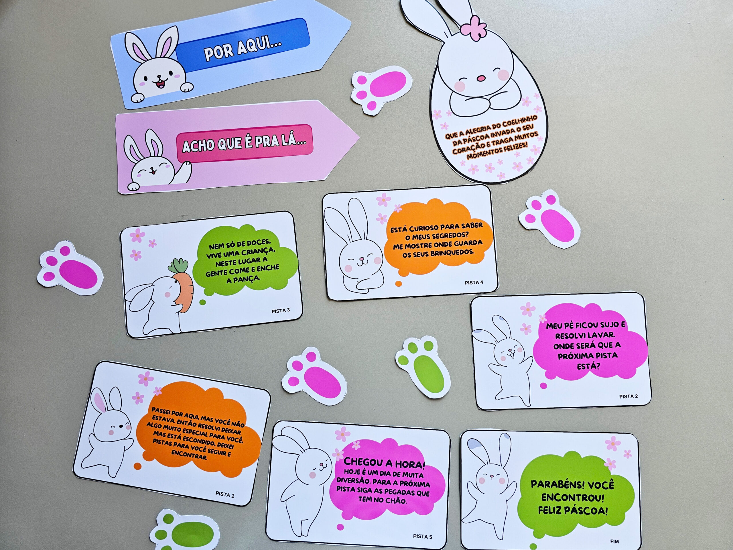 ideias criativas para caça aos ovos de pascoa