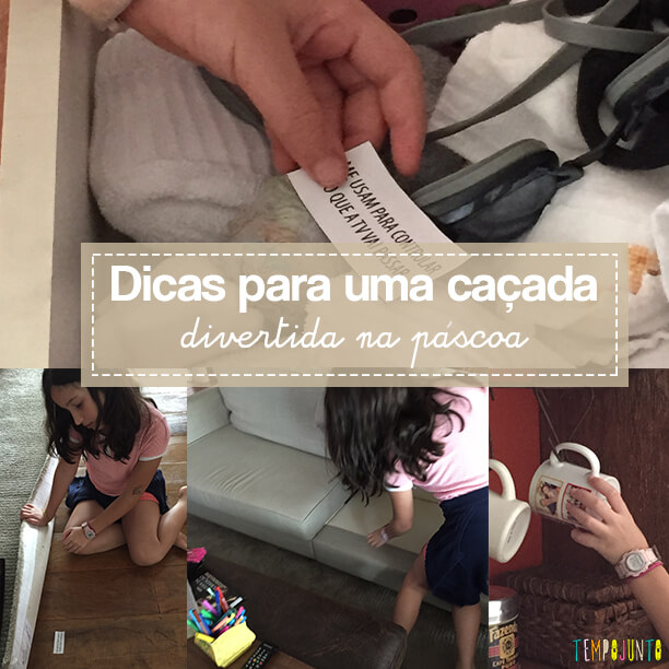 caça ovos pascoa em casa versus jardim