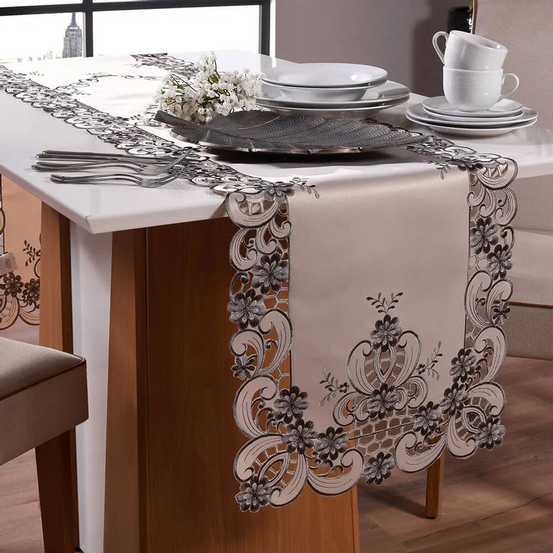 como fazer trilho de mesa crochê modelo squares