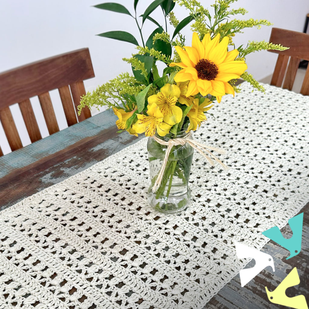 melhores ideias caminho de mesa crochê sala jantar