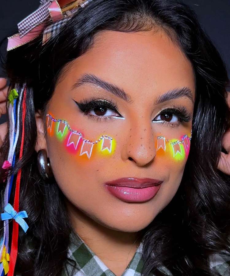 ideias de maquiagem para festa junina