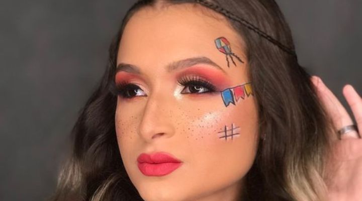 como fazer sardinhas naturais maquiagem junina