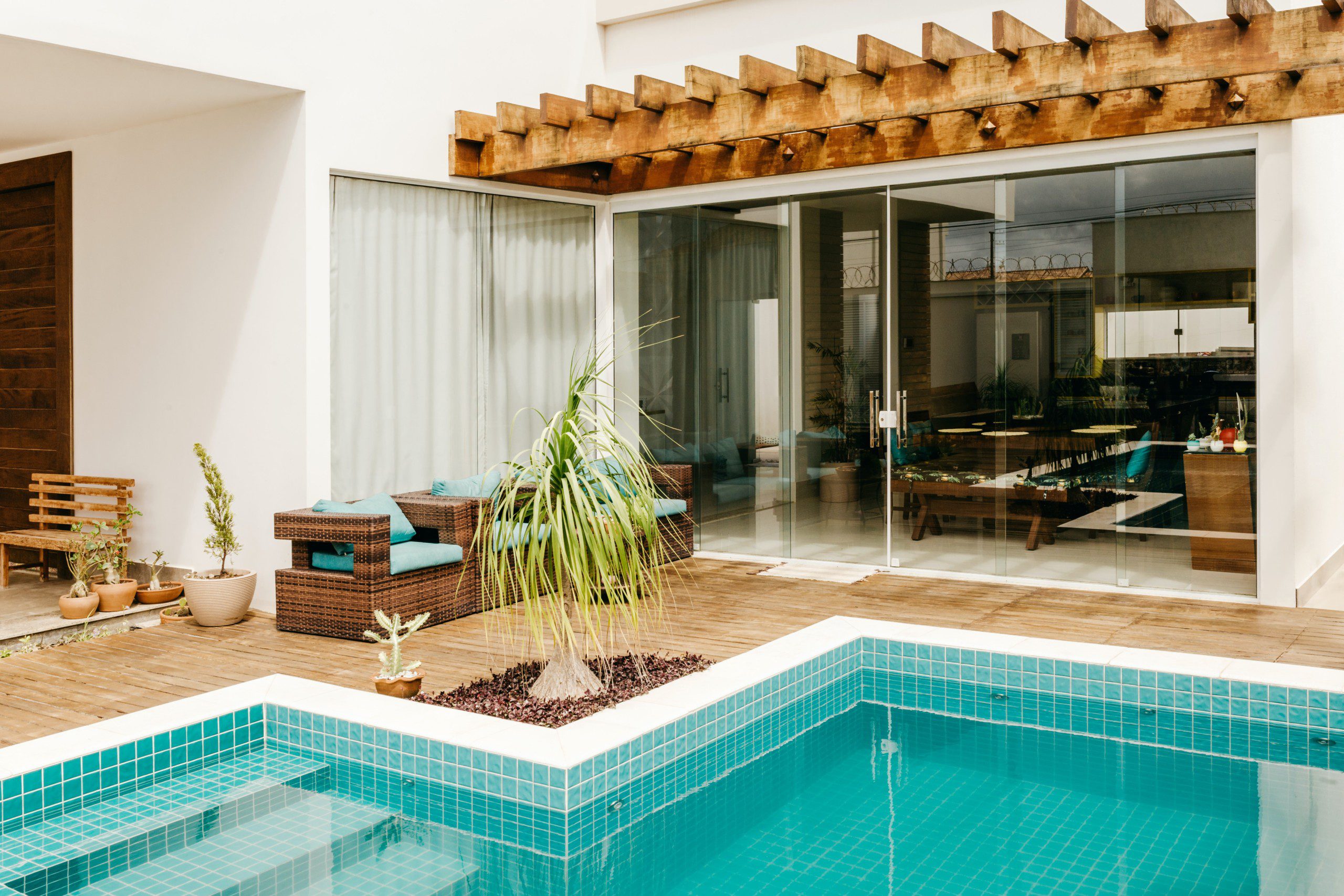 área gourmet com piscina
