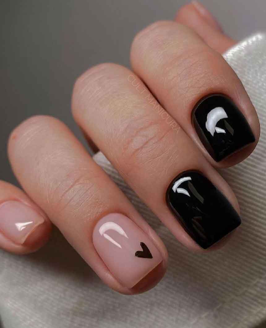 unhas curtas simples e bonitas