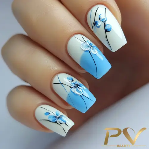 unhas de fibra azul ou gel azul qual melhor