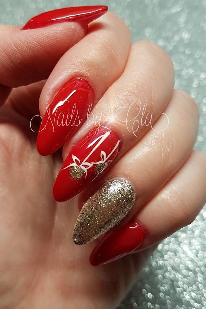 ideias de unhas decoradas natalinas para copiar