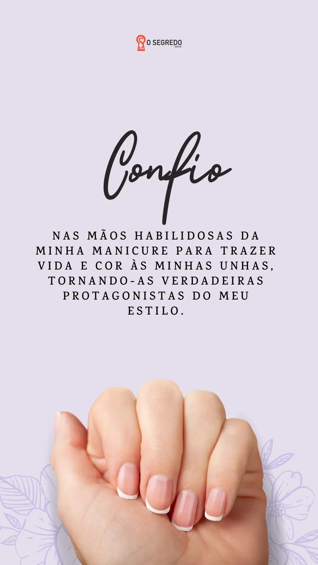 ideias frases status unhas feitas
