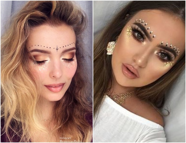 ideias maquiagem carnaval 2017 sereia unicornio glitter