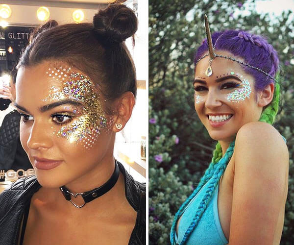 como fazer escamas maquiagem sereia