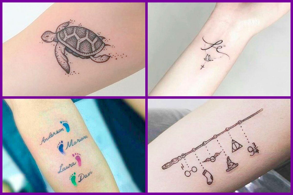 tatuagem fine line vs micro realismo antebraço