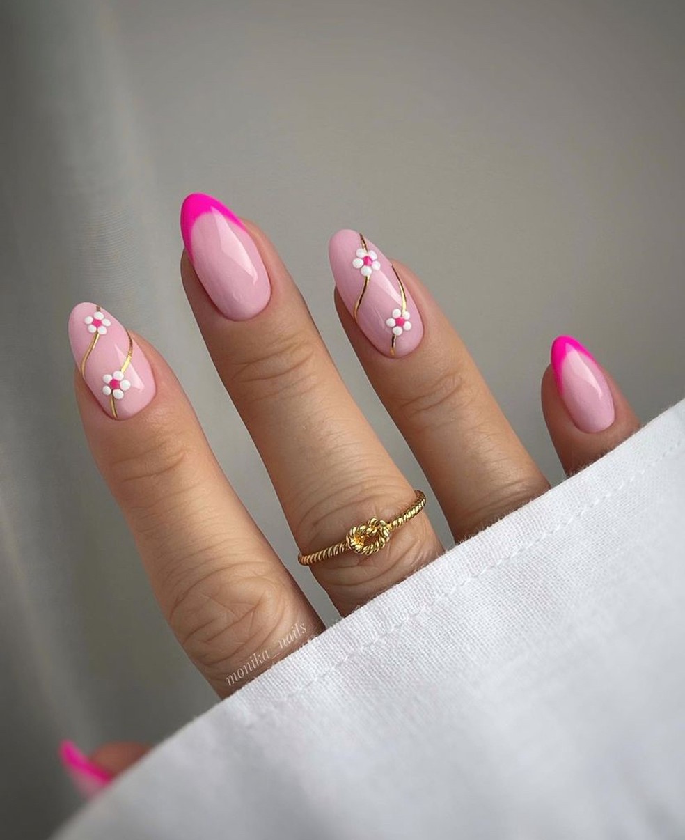 unhas pink decoradas 2026 ideias fotos inspiração