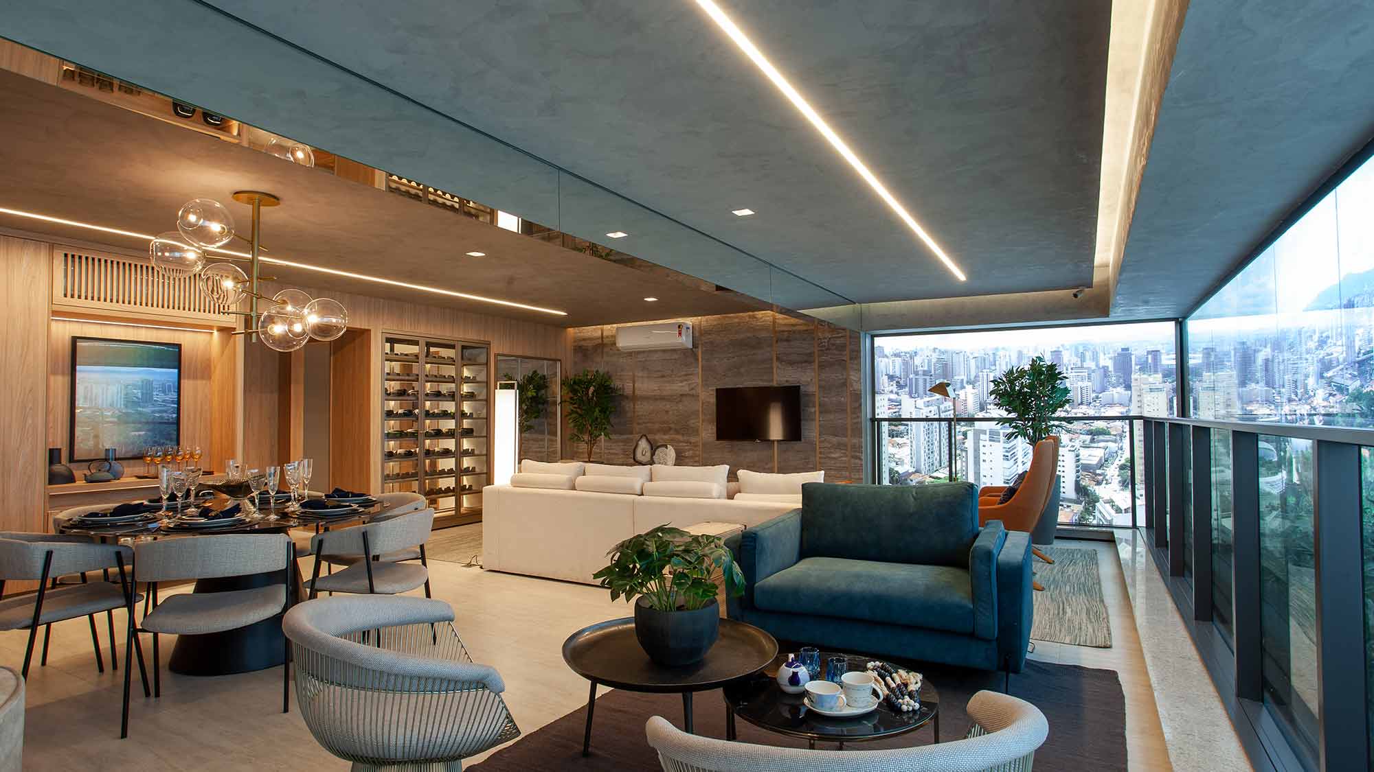 iluminação para sala de estar