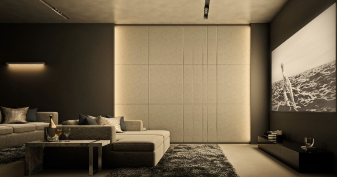 iluminação cinema em casa