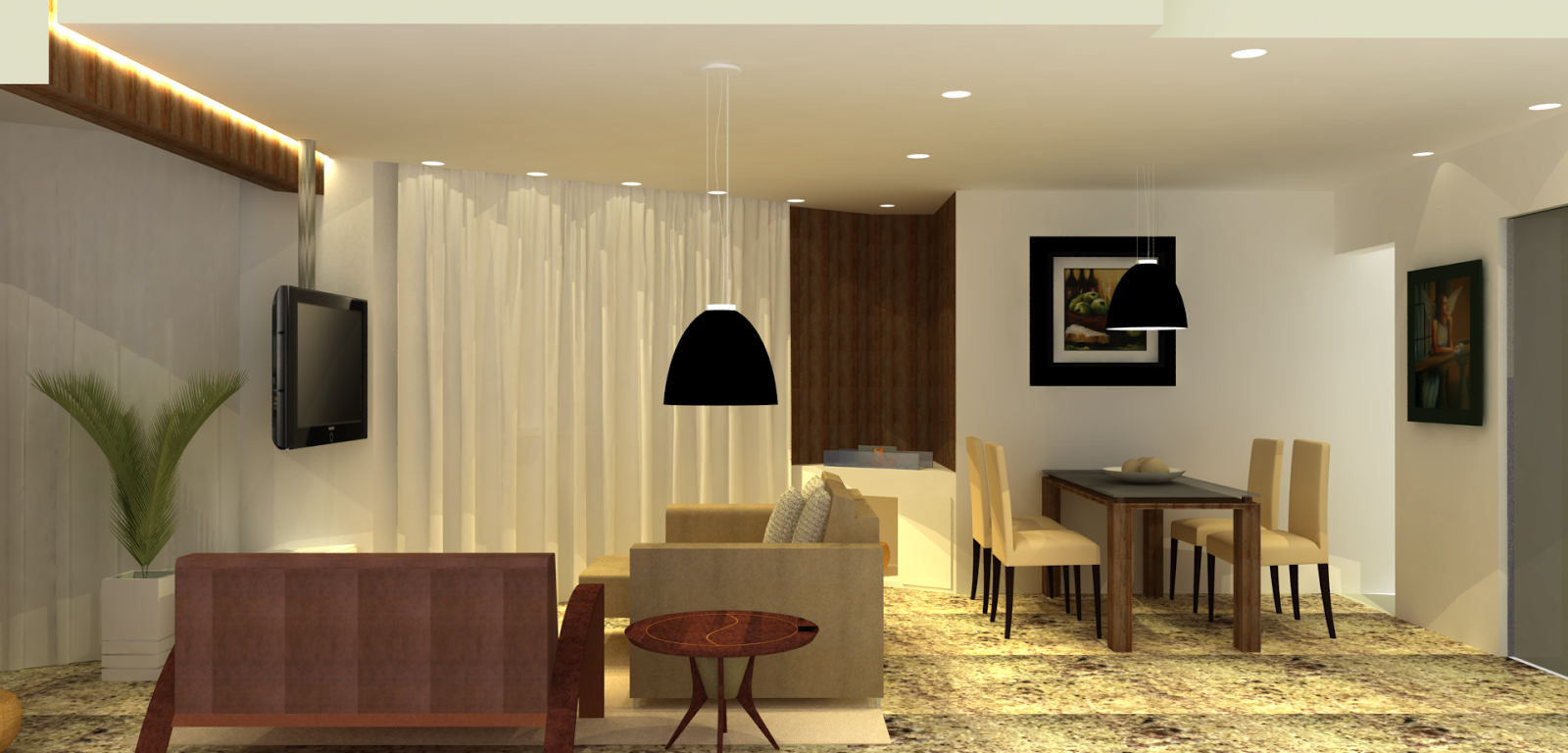 luz ambiente sala de tv