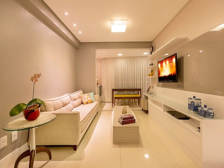 iluminação sala de tv aconchegante