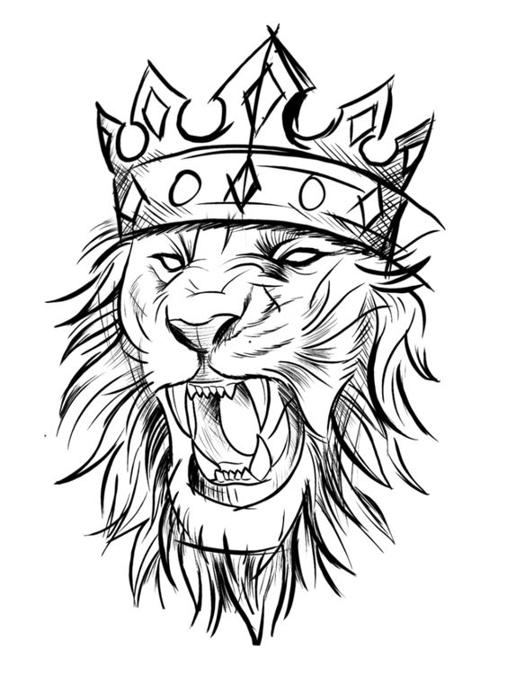 imagem de leão para colorir