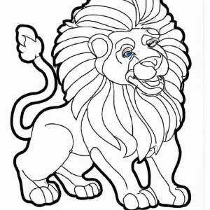 desenho de leão para colorir inspirador para crianças