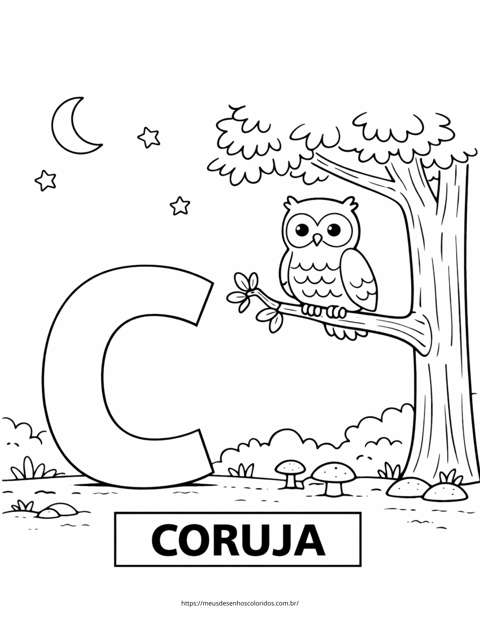 colorir letra c