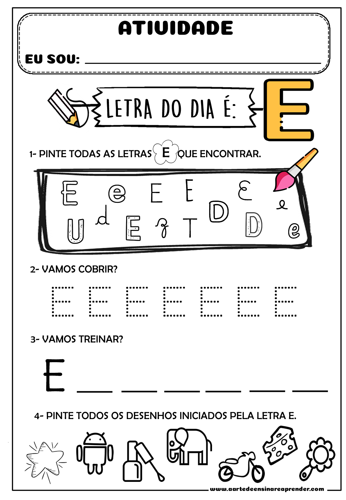 alfabeto para imprimir e pintar