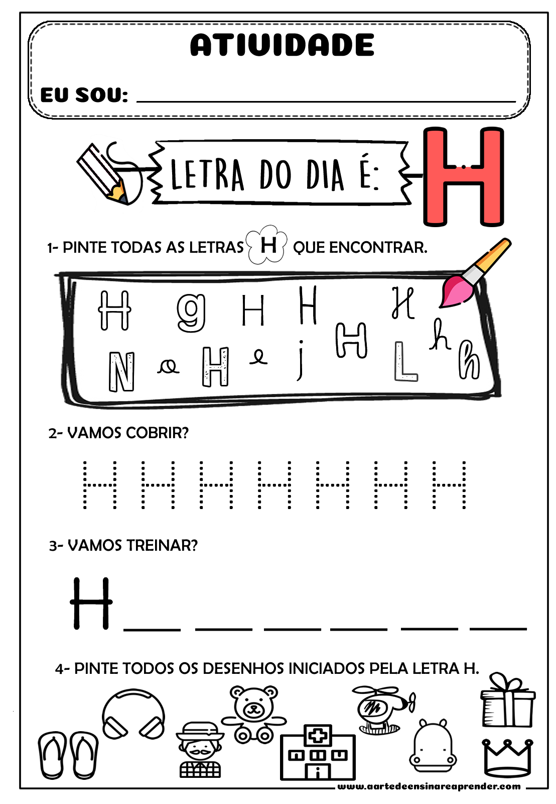 palavras com h para imprimir
