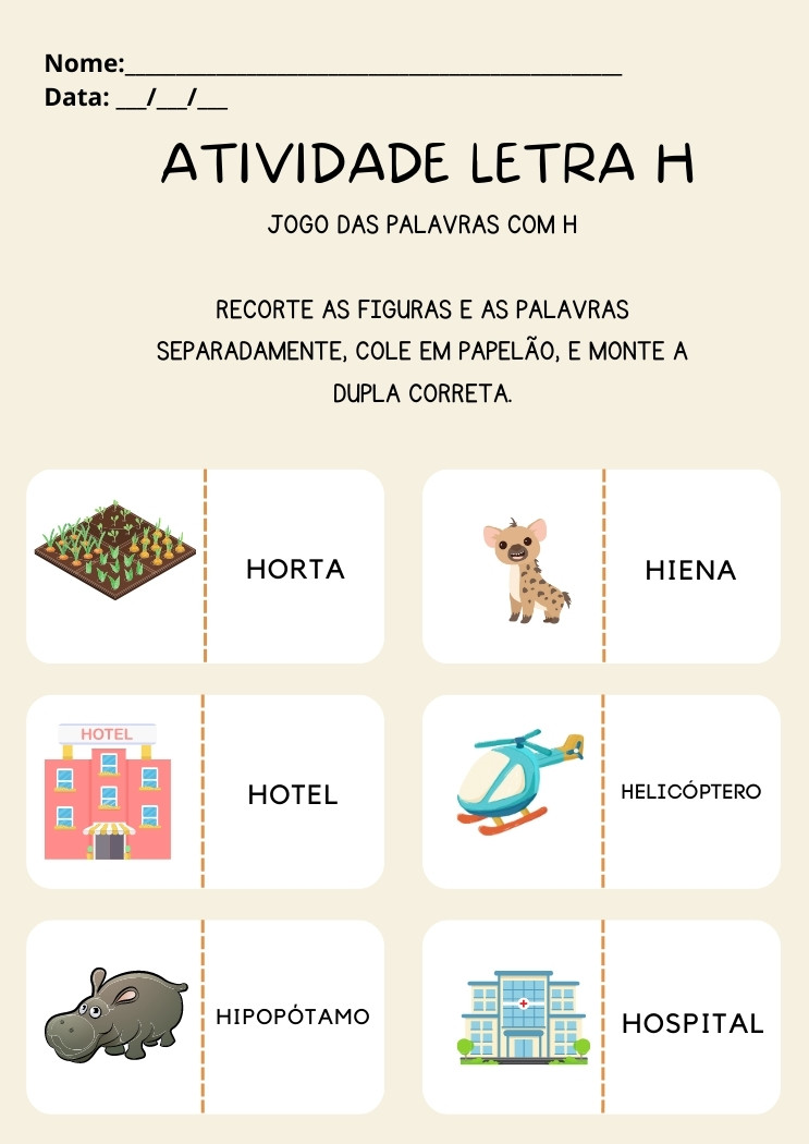 letra h cursiva para imprimir