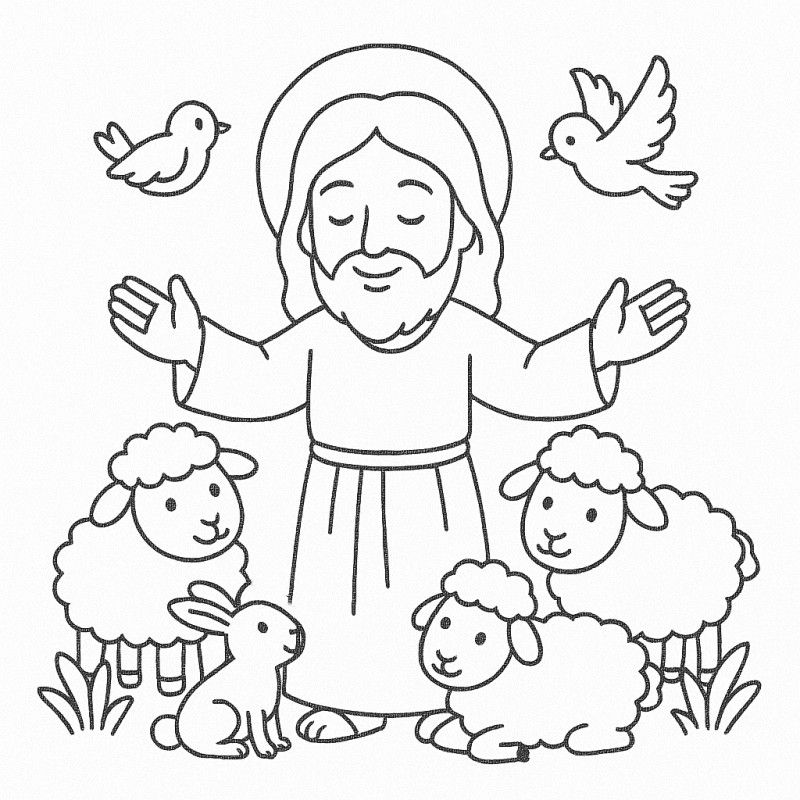 imagens de jesus para colorir