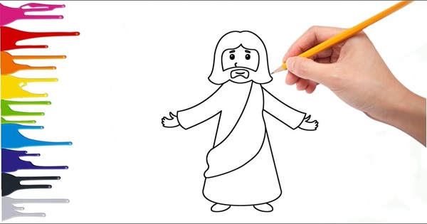 melhores imagens de jesus para colorir para crianças