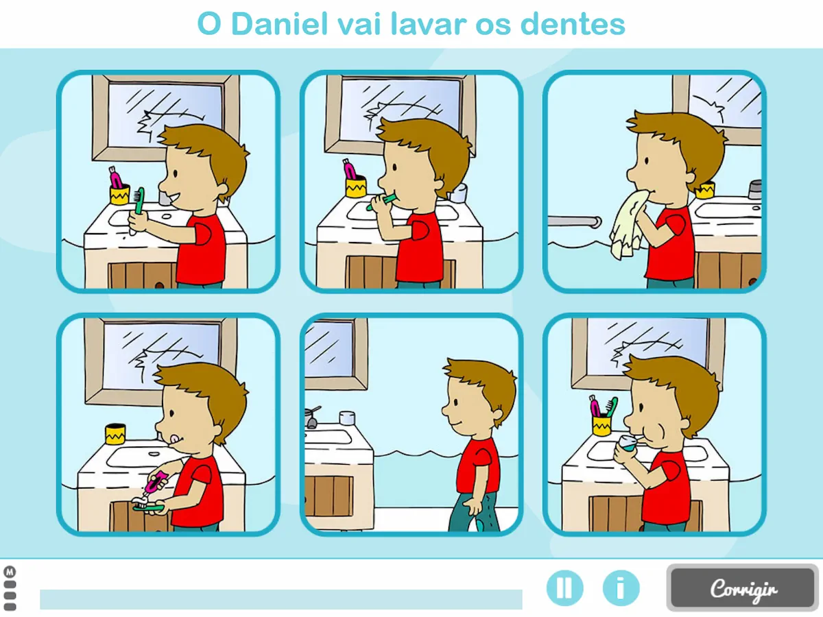 imagens de objetos com a letra e vs imagens de letras com objetos