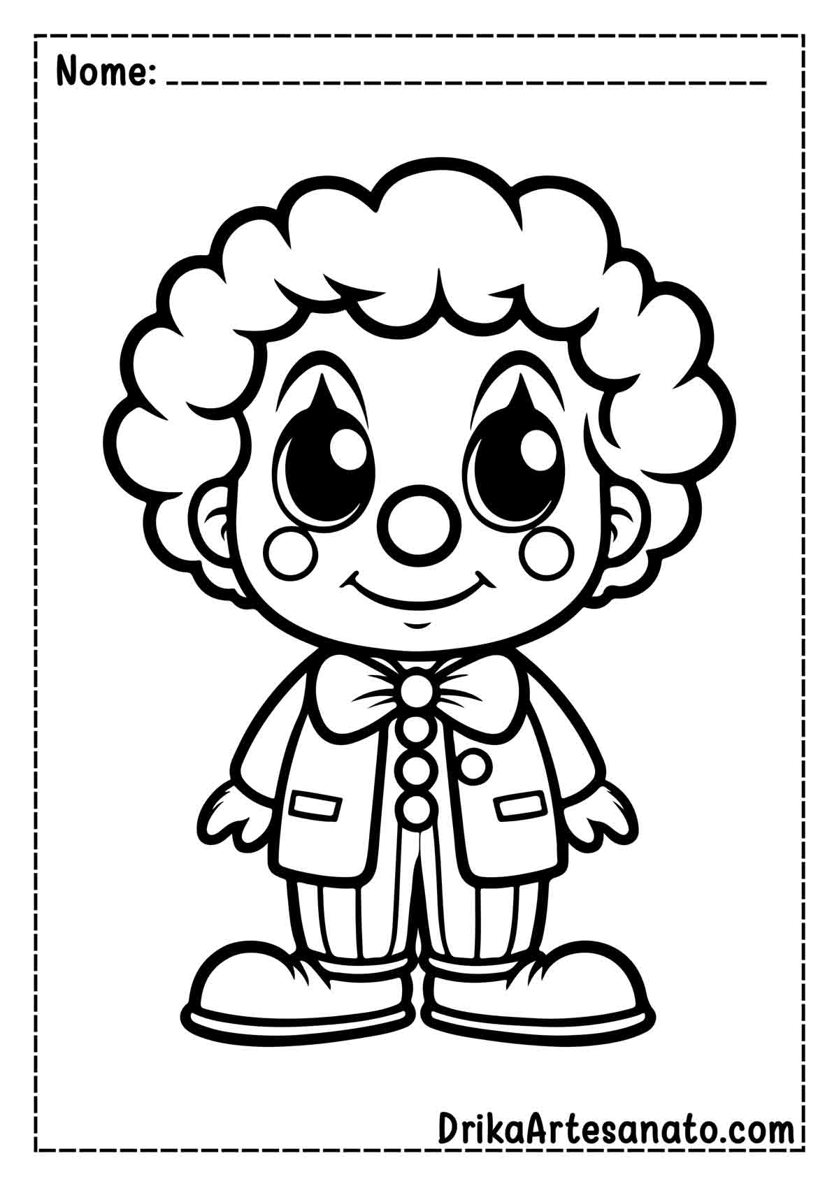 desenhos de palhaço para imprimir e colorir