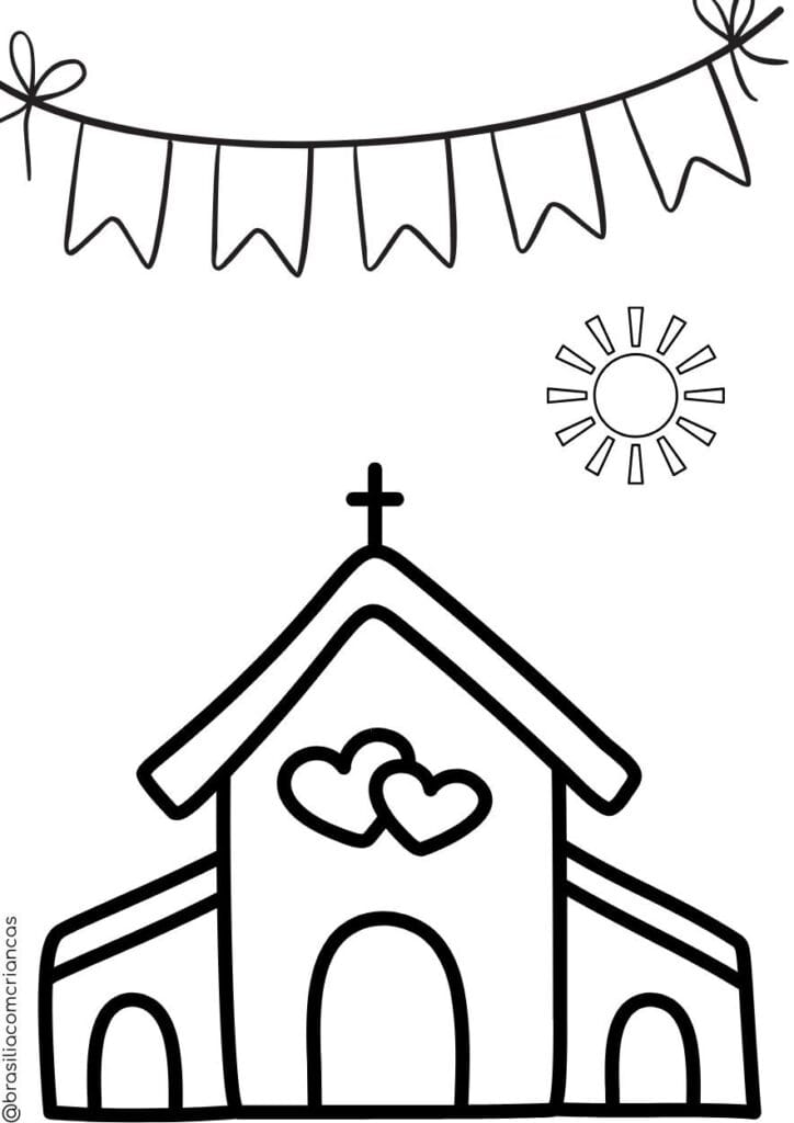 desenhos de Santo Antônio para colorir