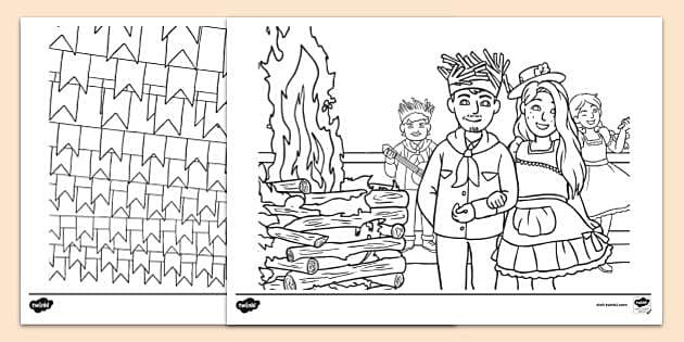 desenhos de São Pedro para colorir
