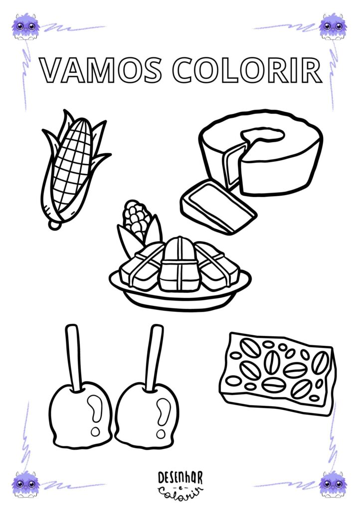 desenhos de balões juninos para colorir
