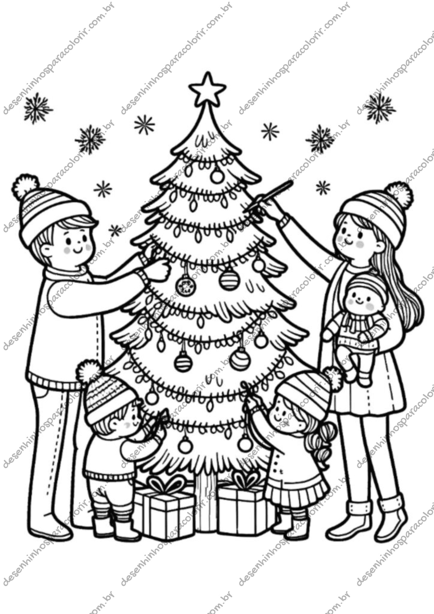 imagens de natal para pintar