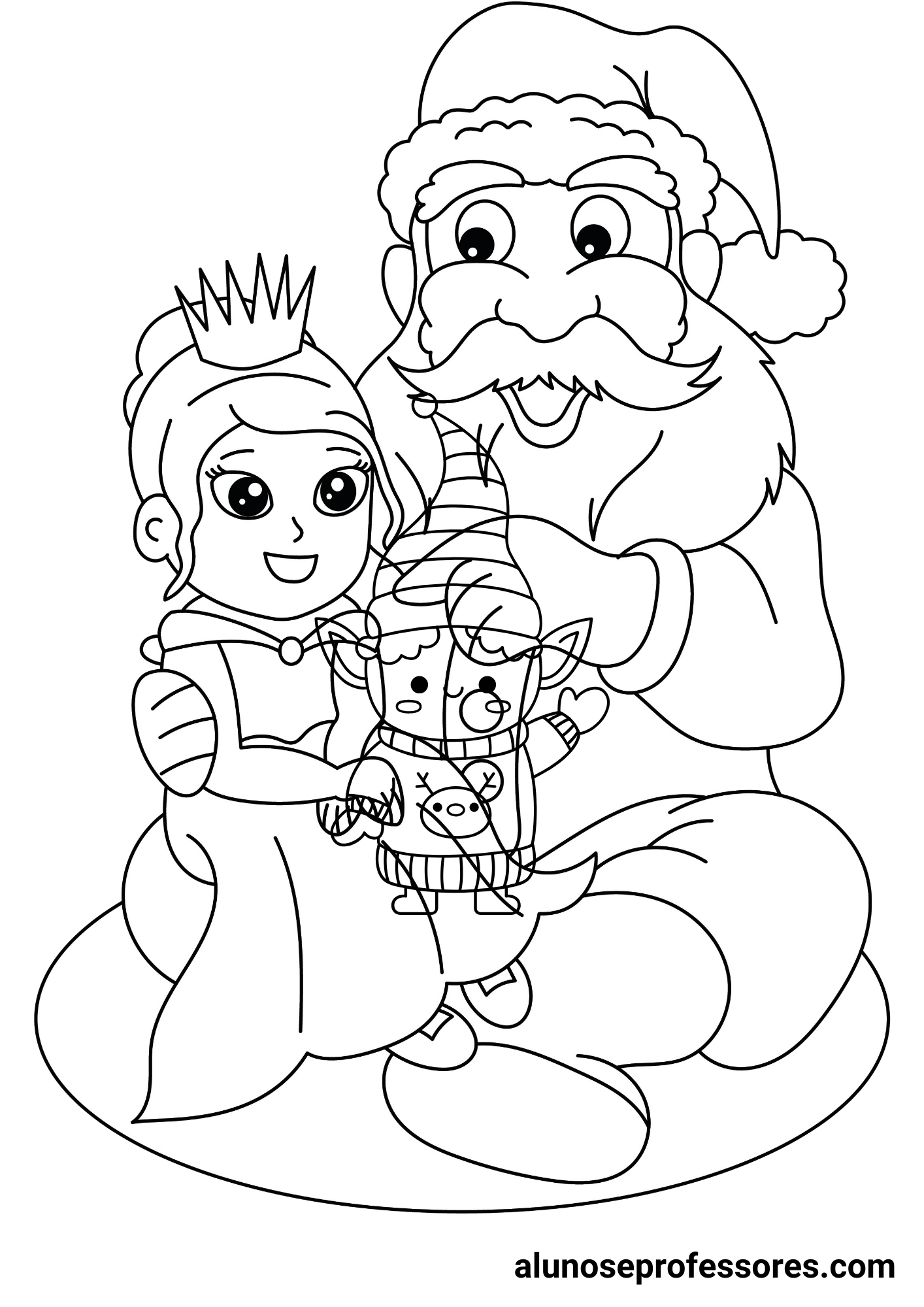 árvore de natal para colorir