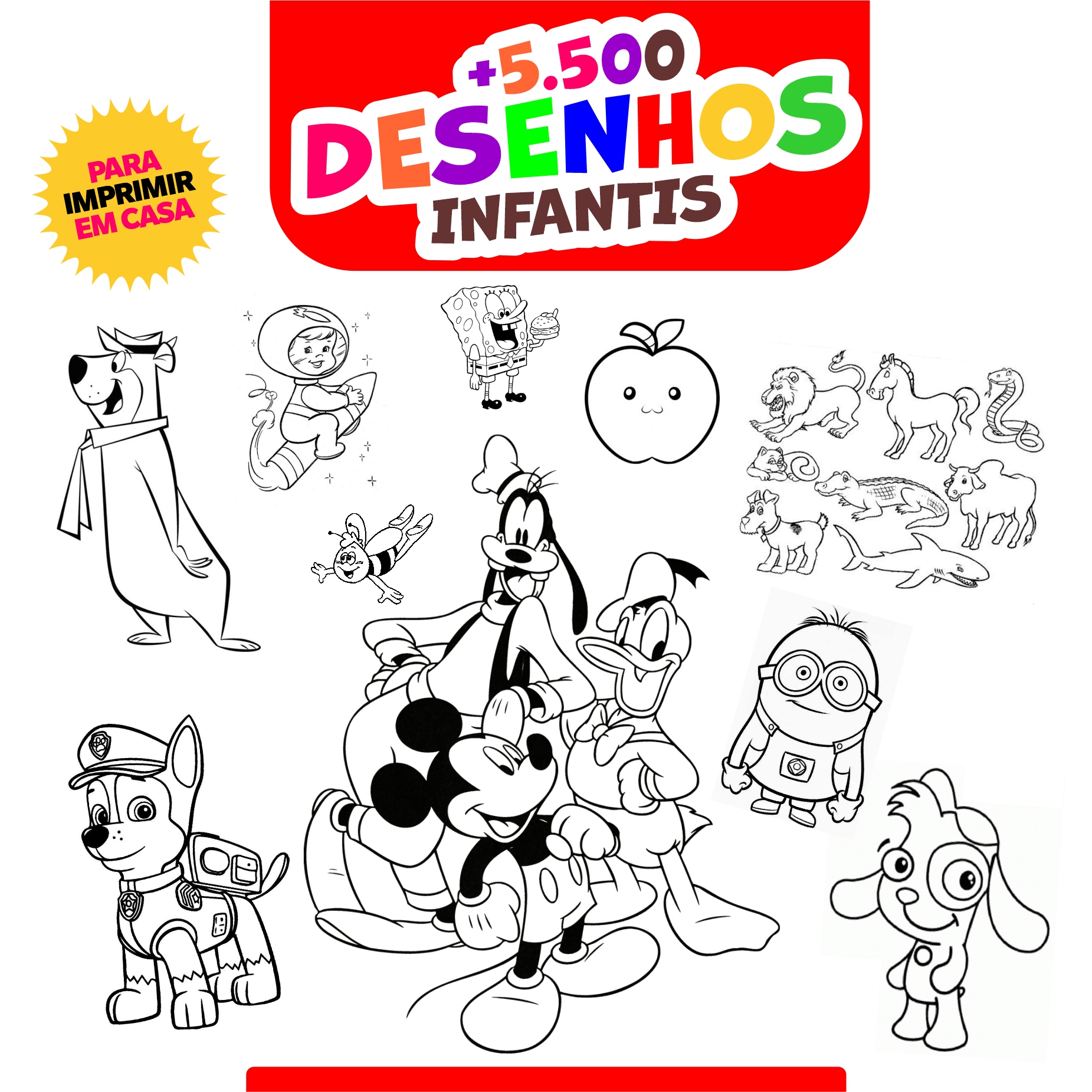 desenhos fáceis para colorir