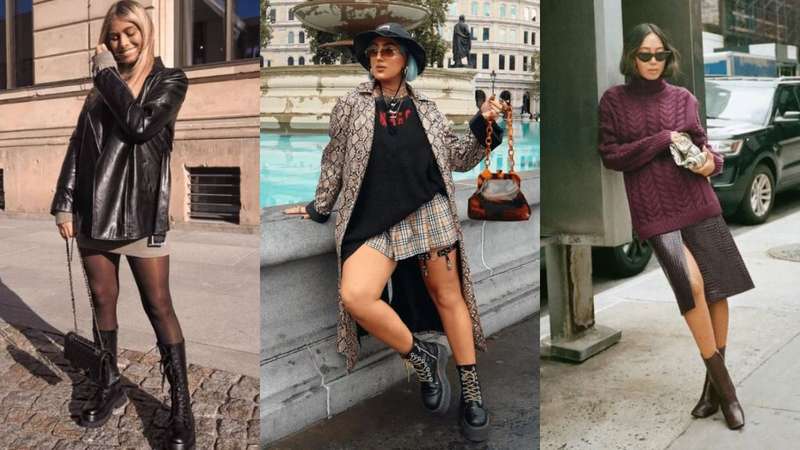 ideias de looks inverno com bota cano curto