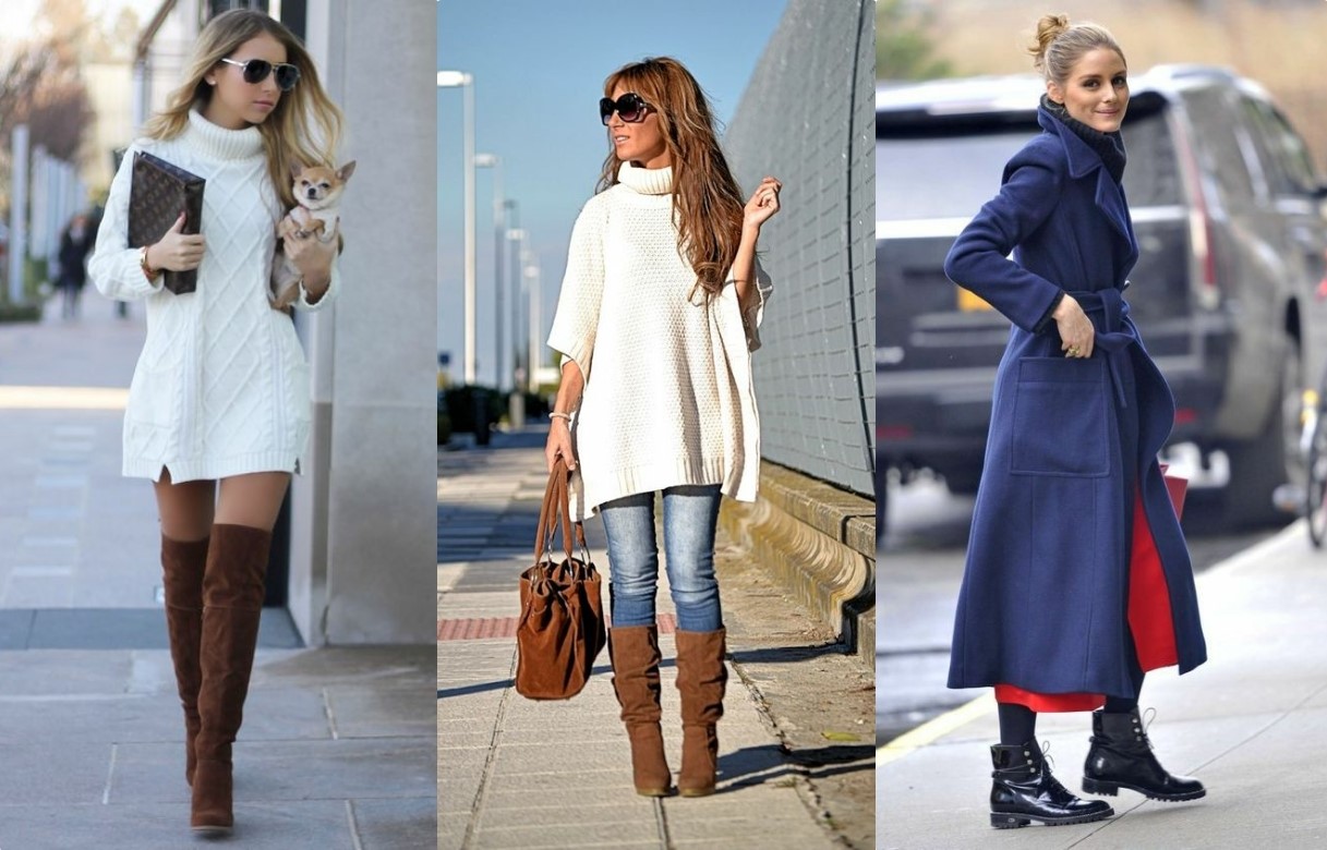 inspirações de looks de inverno com bota