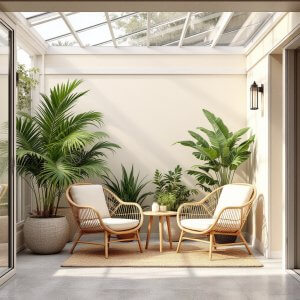 jardim de inverno no quarto